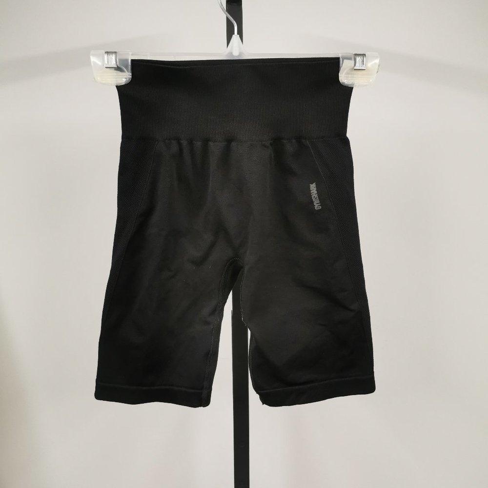Gymshark Black High-Waist Athletic Shorts